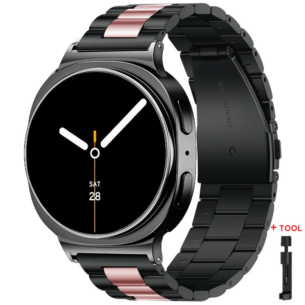 Metal Band for Samsung Galaxy Watch 8/8 Classic 40mm 44mm 46mm Stainless Steel Strap for Galaxy Watch 7 Ultra 2025 47mm Bracelet
