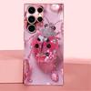 Pink crystal beetle Madam pink  Glass  PhoneCase for Samsung Galaxy S26 S25 S24 S23 S22 S21 FE Ultra Plus Dropresistant Female