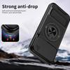 For iPhone 17 Pro Max Case Compatible with MagSafe Ring Holder Foldable Kickstand TPU PC Phone Cover with Camera Lens Slider