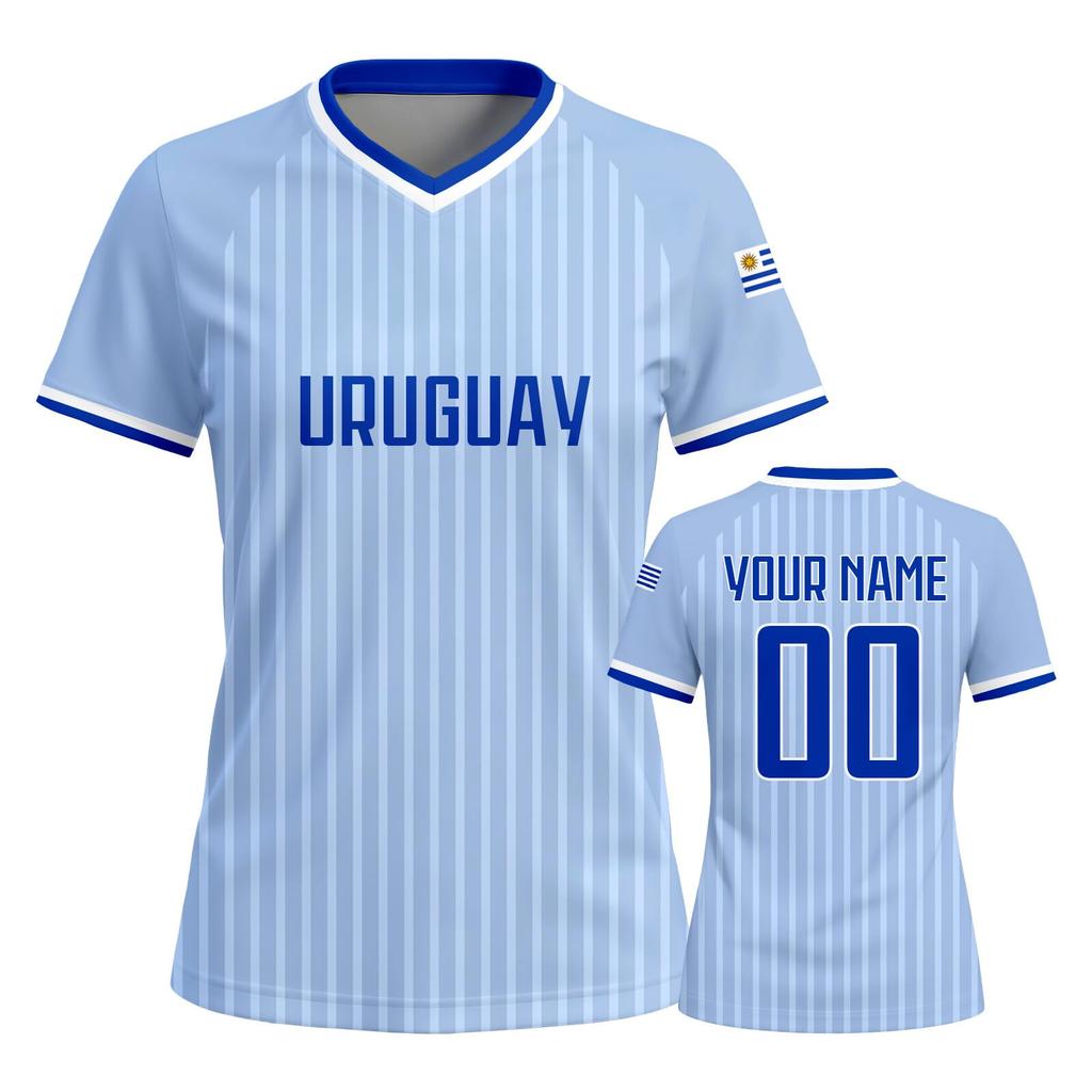 Women Custom Soccer Jersey Personalized Team Name Number Short Sleeve Athletic Sports Shirt for Match Training Tournament