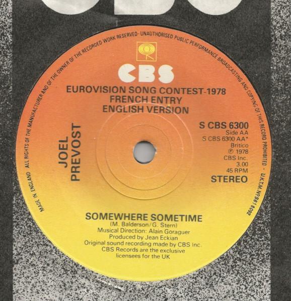 

7inch Record JOL PRVOST Il Y Aura Toujours Des Violons So SCBS6300 CBS 1978 UK Pop Used