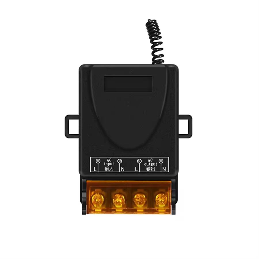 30A RF 433MHz Smart Switch with Wireless Remote Control Universal Asking Code Relay Module for Water Pump Motor Led Light Door