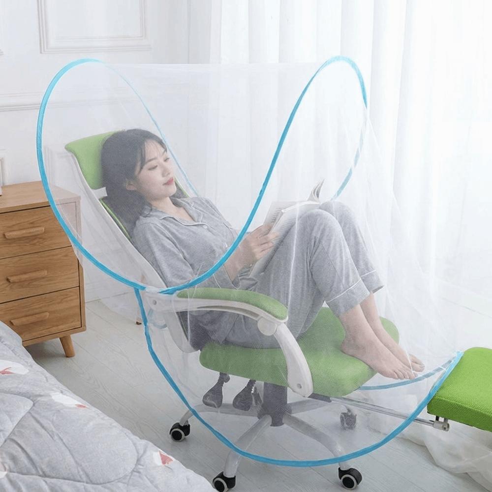 Portable Folding Mosquito Net Breathable Mesh Mosquito Head Cover Head Mosquito Tent  Easy Storage