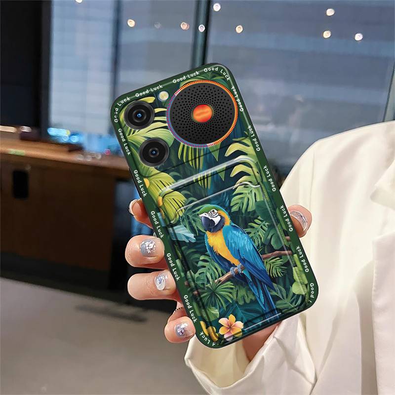 Back Cover Graffiti Phone Case For ZTE Nubia Music Anti-knock Fashion Design Cartoon Durable Card Bag Full Wrap TPU Cute