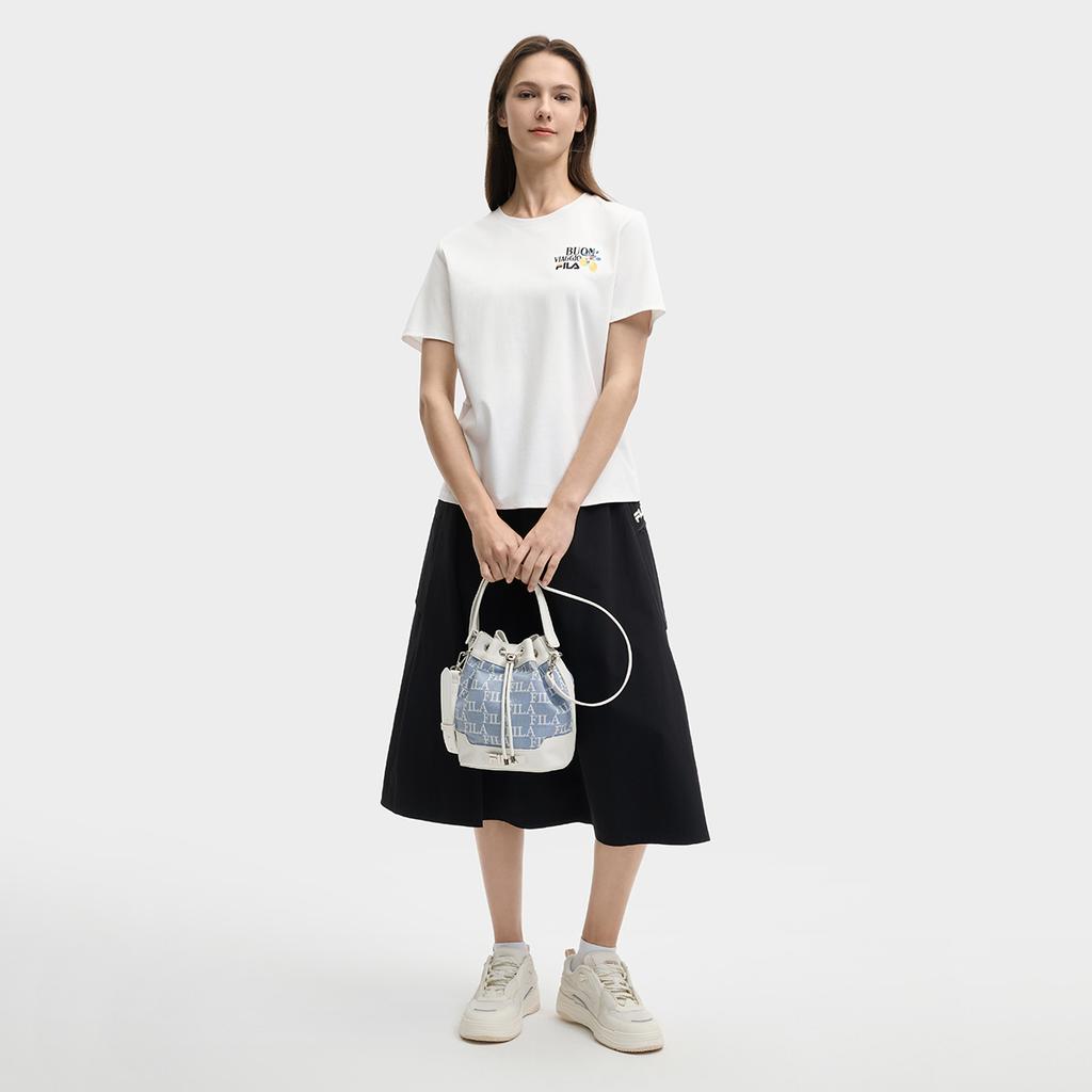 New FILA T Shirt Women's Cloud White F11W528108F-WT