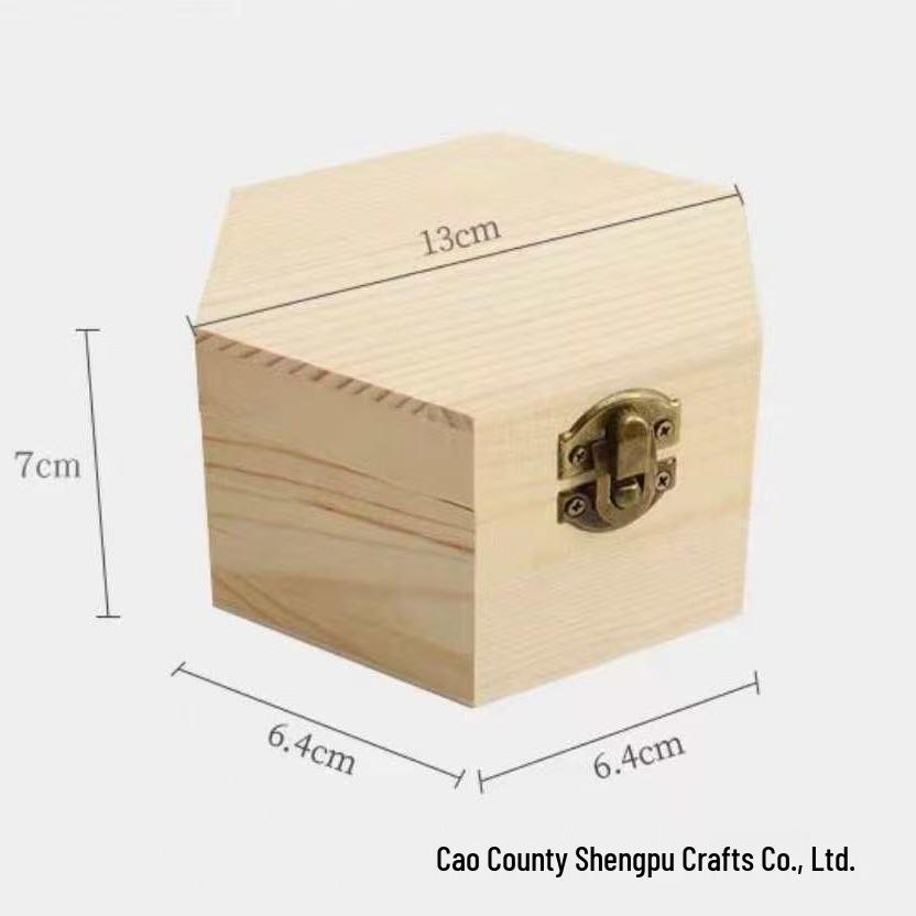 Доступный: Шестиугольная подарочная коробка из сосны и арочный сундук-сокровищница в форме сердца, шкатулка для хранения украшений