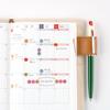 Hobonichi Techo TSUKI No IRO See-Through Round Stickers, 6 Mm