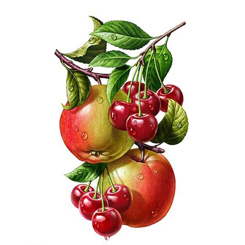 New 5D DIY Diamond Painting Fruit Diamond Embroidery Scenery Cross Stitch Full Round Drill Crafts Home Decor Manual Gift