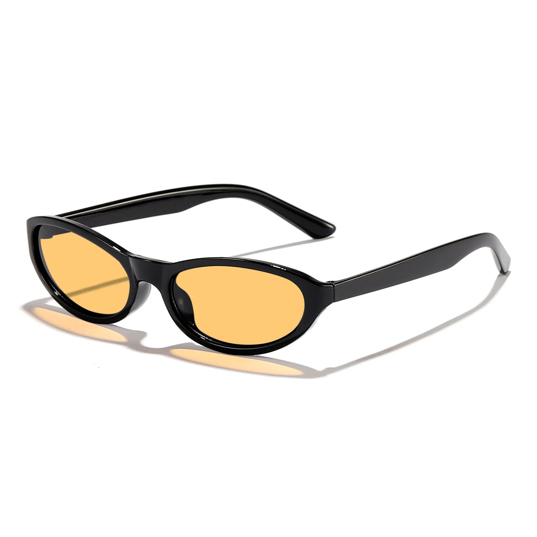 

New Women S Oval Small Frame Sunglasses Women Retro Style Sexy Eyeglasses Ladies Trendy Fashion Shades Uv400 Eyeglass 1PC