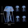 5/10 Piezas Medusas Brillantes con Ventosa Decoraciones para Acuario Medusas Brillantes Simuladas para Peceras Adecuado Varios Tanques