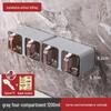 Wall-Mounted Punch-Free Multi-Compartment Seasoning Storage Box