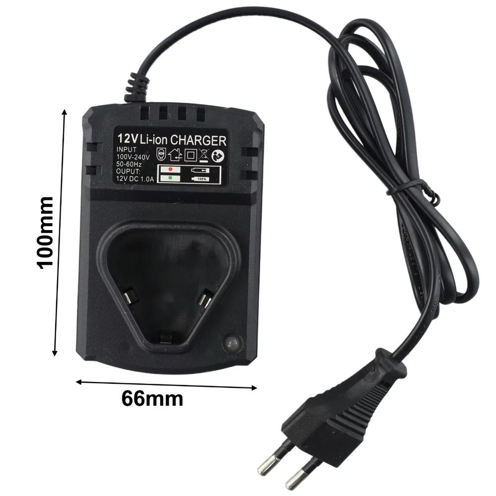 1Pcs PVC Li-ion Battery Charger 12V DC Power Tool Charger for 12V Hand Drill Electric Wrench