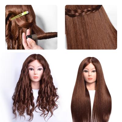 American Mannequin Head Real Hair Manikin Head for Styling With Makeup 20inch