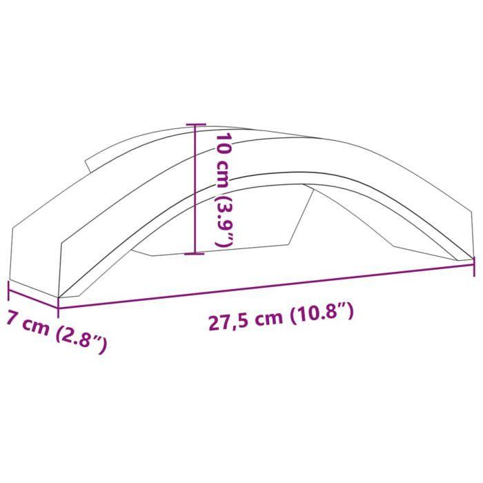 VidaXL Appliques murales LED d'extérieur 2 pcs blanc, éclairage mural LED d'extérieur, lampe murale de jardin, applique 4006281