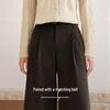 Xiangying High-Waisted Cropped Casual Pants