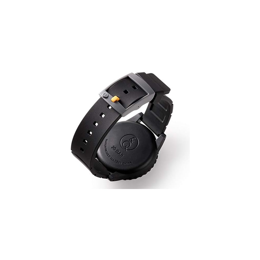 Q&Q SmileSolar Analog Diver's Watch Solar Waterproof with Urethane Strap Men's Black