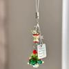 1Pcs 3D Christmas Tree Bead Hanging Rope Mobile Phone Keychain Girl Women Cell Phone Case  Bag Pendant Key Strap Rope