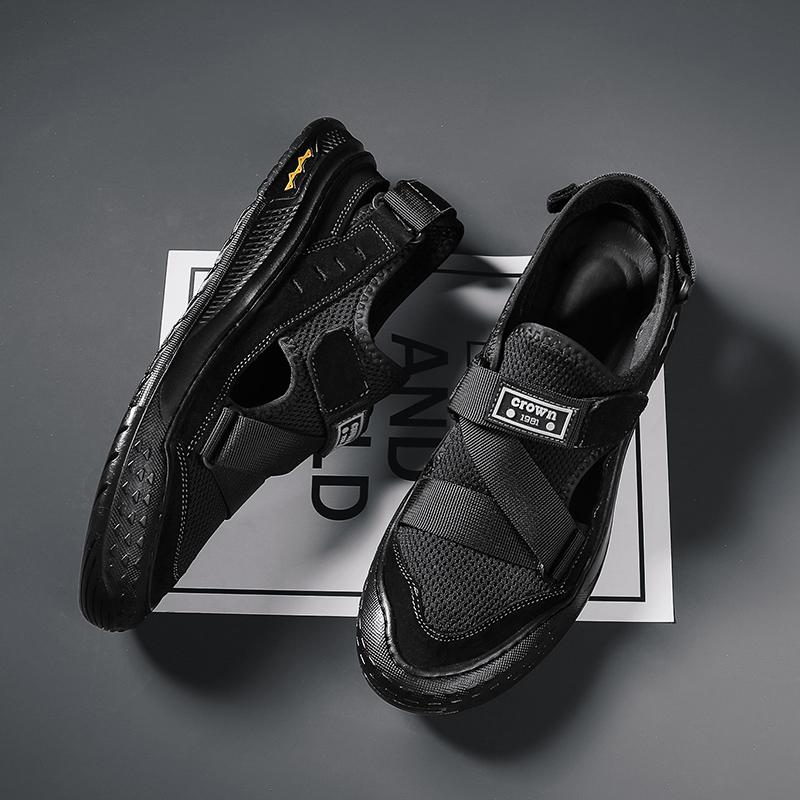 Fashion 2024 Sandals men Summer Men Hollow Non-slip Cool Breathable All-match Classic Wearable Fashion Casual Leather men Sandals