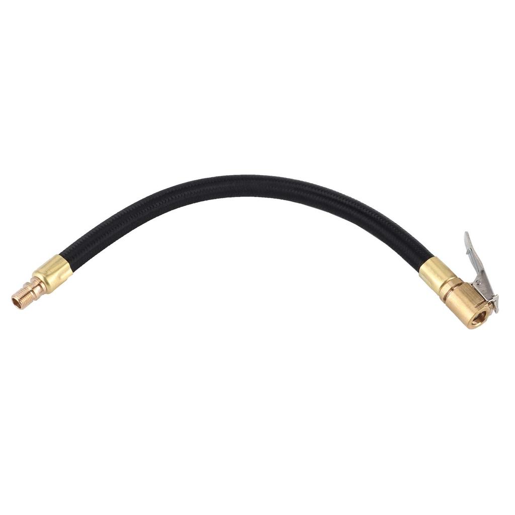Air Hose Wheel Valve Core Braided Fabric + Brass Material Additional Inflator Hose Air