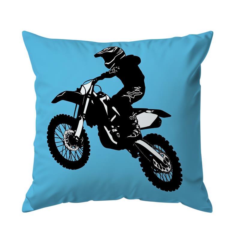 1 Pc Motorcycle Rider Pillow Cover For Home Living Room Bedroom Sofa Office Decorative Pillowcase Soft Throw Pillows 45*45 Cm