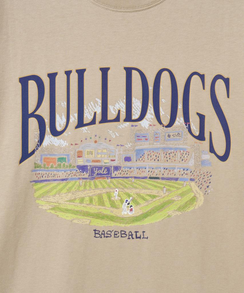 YALE Bulldogs Baseball Graphic T-Shirt_Beige