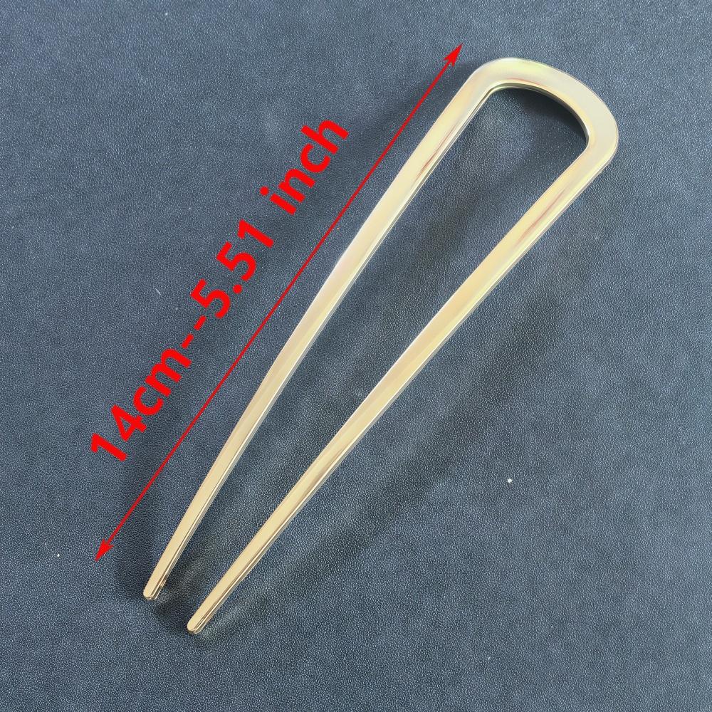 Einfacher Metall U-Form Haarnadel Ponytail Halter Silber Gold Farbe Haarspangen Französische Haarnadel Für Frauen Frisur Haaraccessoires