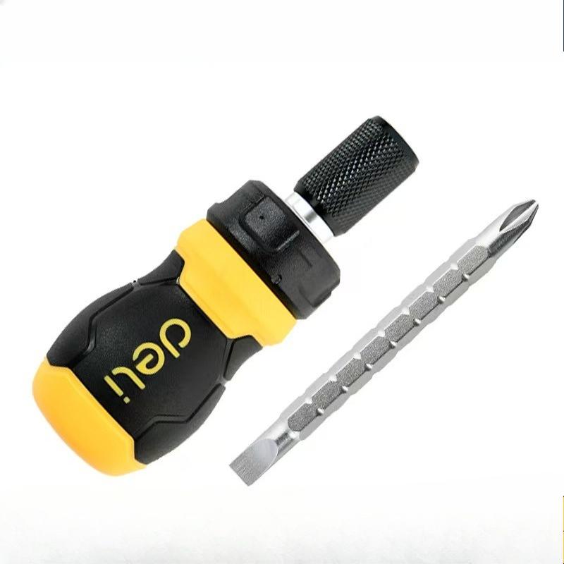 Binoax Telescopic Ratchet Screwdriver Set – Mini Magnetic Dual-Purpose Bit Head, Labor-Saving Hand Tool for Home