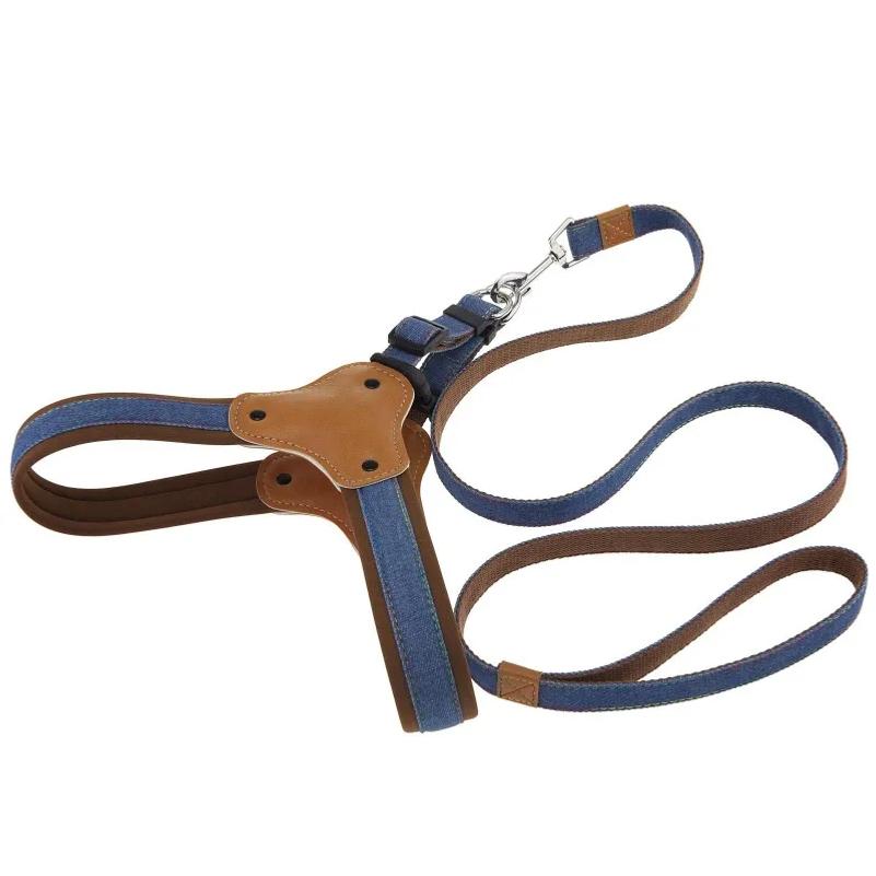 Pet Leash Dog Harness Explosion-proof Breathable Adjustable Small Medium and Large Saddle Dog Walking Rope Chain