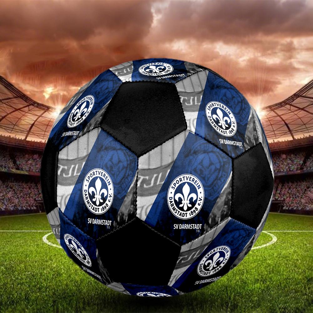 SV Darmstadt 98 Indoor Soccer Ball Colorful Machine Stitched PVC Size 5 Team Training Competition Ready Durable High-Bounce Cool Sports Gift
