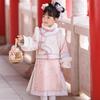 Bamino Girls' Thickened Embroidered Qing Dynasty Gege Hanfu