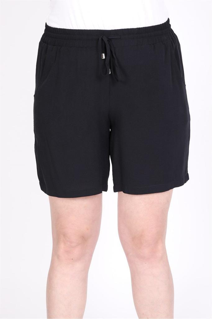 Women's Fashion Big Size Shorts & Bermudas Elastic Waist Pocket Shorts