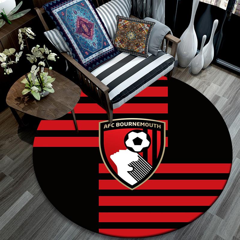 Bournemouth AFC Round Area Rug Under Office Chairs Bedroom Living Room Home Decor
