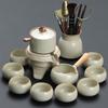 Ru Kiln Tea Set 2025 New Lazy Man Automatic Tea Artifact High-grade Light Luxury Drinking Brewing Tea Special Teapot