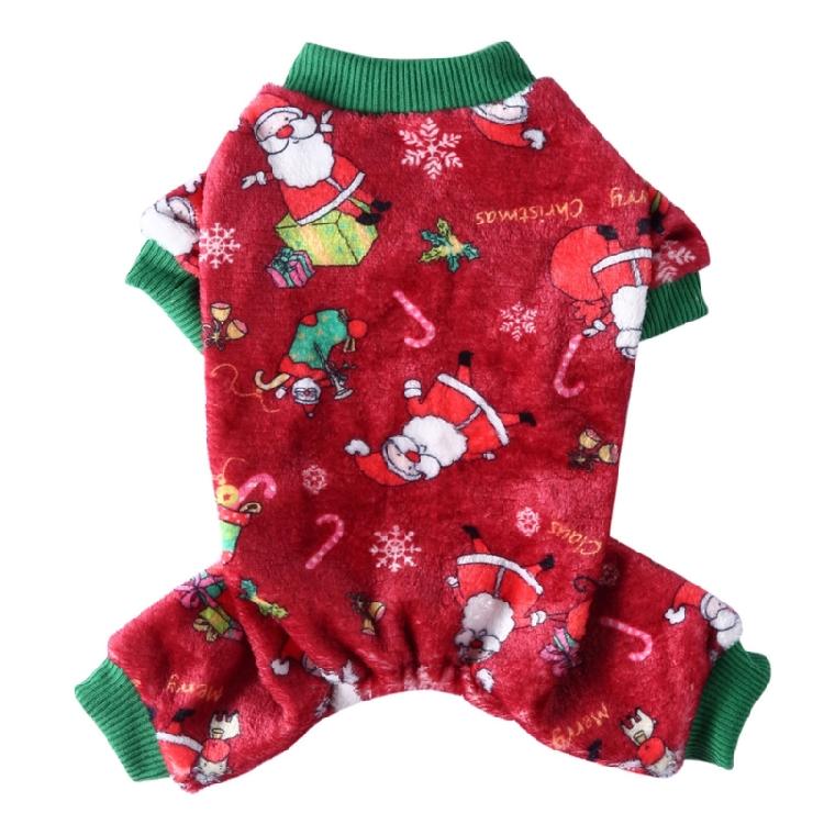 Dog Coat Christmas Theme Pullover for Cold Weather Four-Legged Apparel