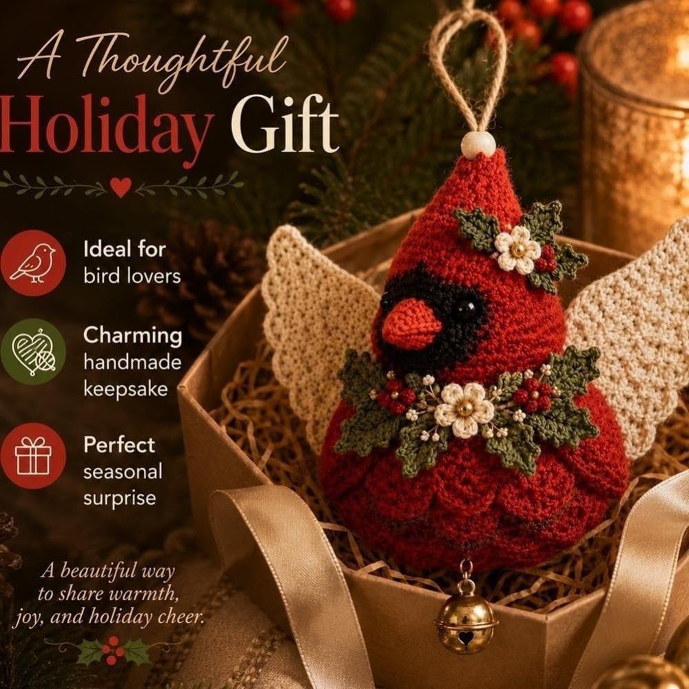 Hand-Knit Animal Crochet Ornament DIY Kit Wing Animal Yarn Pendant Kit Window Display