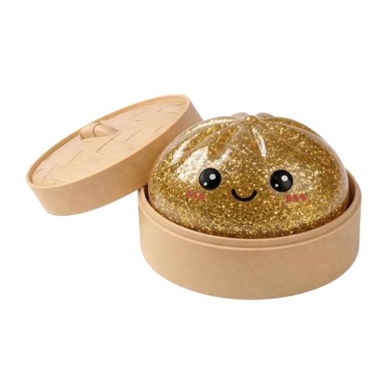 Steamed Bun Squeeze Toy, Cute Dumpling Stress Relief Ball, Slow Rising Decompression Toy for Desk, Kawaii Fidget Gift