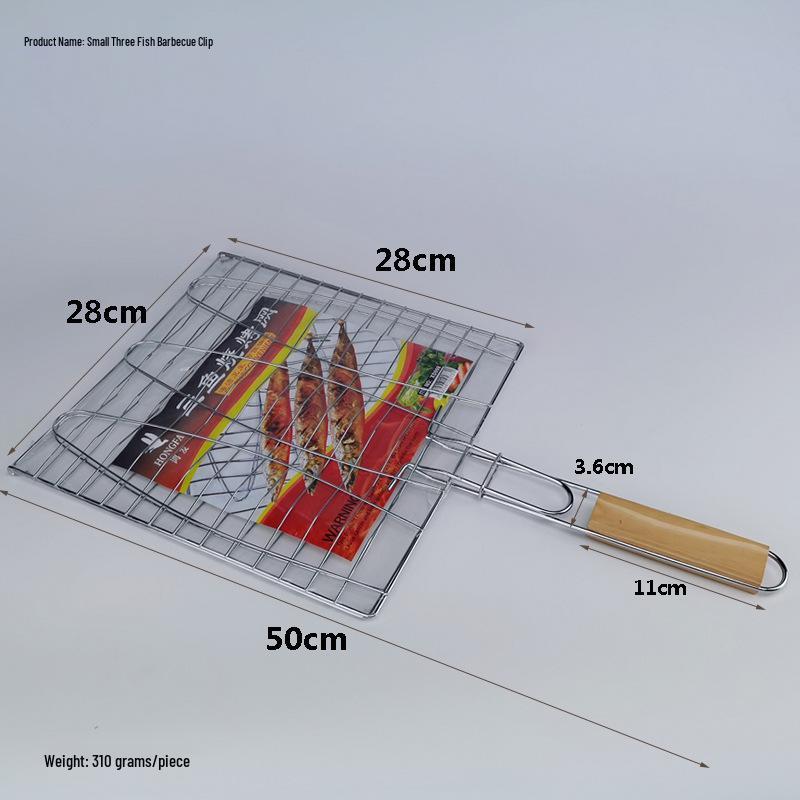 Tragbarer grenzüberschreitender BBQ-Grill für Burger und Fisch mit mehreren einstellbaren Größen