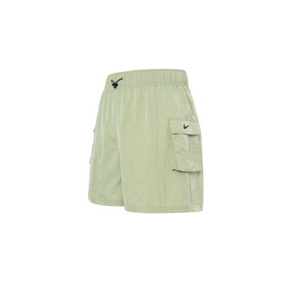 Shorts esportivos Essential cintura alta Woven femininos Oil-Green DM6248-386