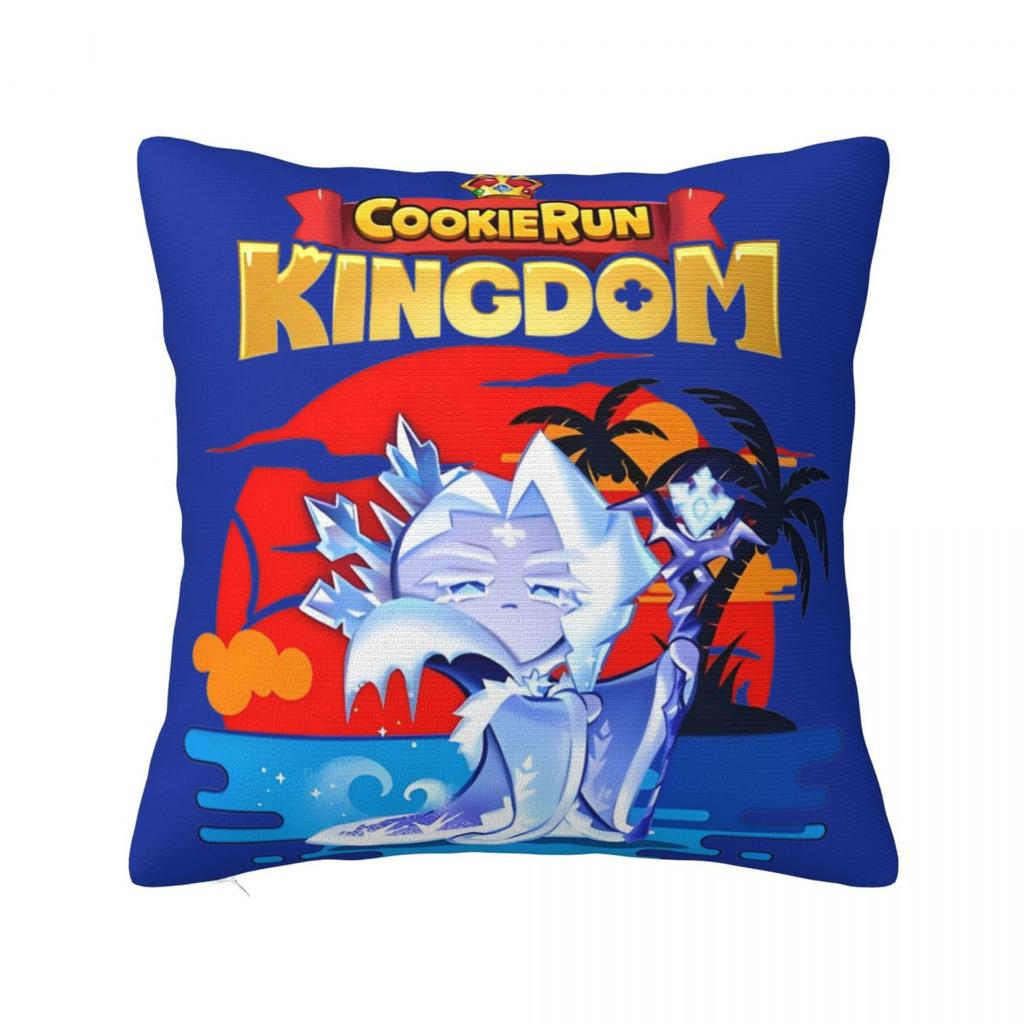 Black Pearl Cookie Pillow Case Cookie Run Kingdom Cushion Covers Customized Polyester Decor Pillowcover for Home 4545cm