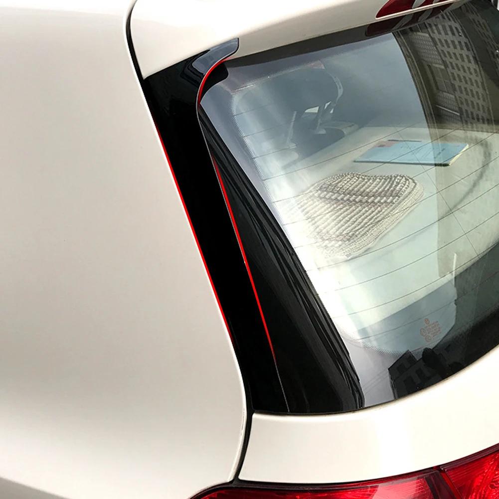 Per VW Golf 6 MK6 GTI GTR GTD R R20 2008 A 2013 Spoiler Canard Divisore per Finestrino Posteriore Laterale del Bagagliaio in Nero Lucido ABS di Alta Qualità