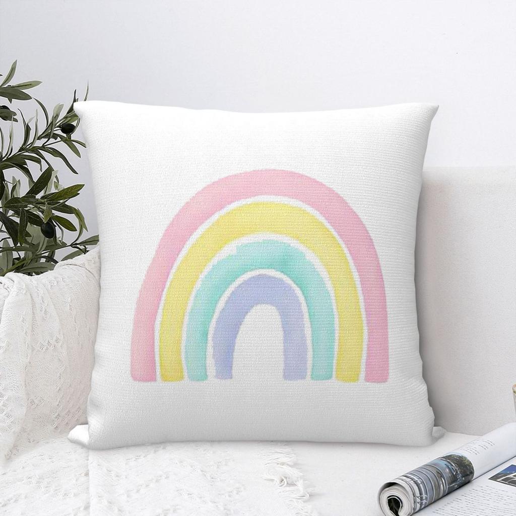 Colorful Sun Cloud Rainbow Print Pillowcase Cushion Comfort Throw Pillow Sofa Cushions Used for Home Bedroom Living Room