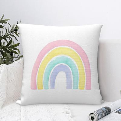 Colorful Sun Cloud Rainbow Print Pillowcase Cushion Comfort Throw Pillow Sofa Cushions Used for Home Bedroom Living Room