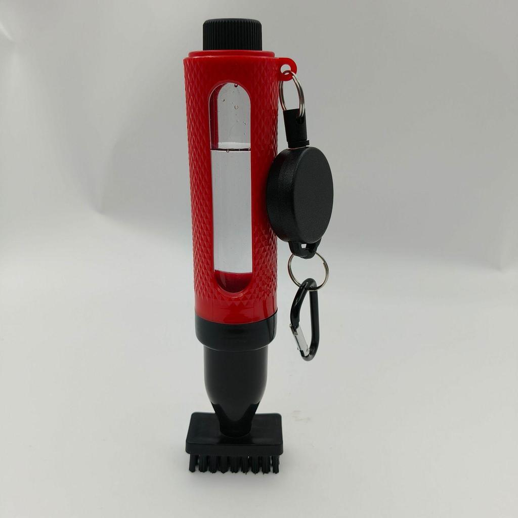 Enhanced Golf Club Groove Cleaning Brush with Pull-Rope Sprayer