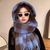 Autumn and winter plaid scarf women's winter high-end sense new versatile warm couple scarf shawl Korean explosion