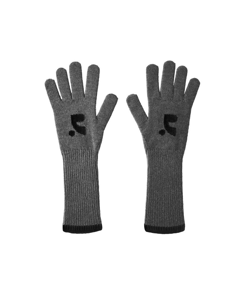 REST&RECREATION Knit Long Glove - Gray