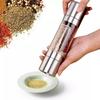 Pepper Grinder 2 in 1 Stainless Steel Manual Spice Salt and Pepper Mill Kitchen Tools Accessories for Cooking