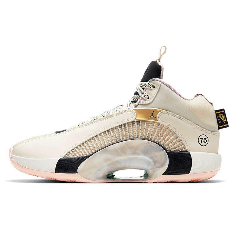 

Кроссовки унисекс Air Jordan 35 Paris Pink Pale-Ivory Metallic-Gold DD3668-100 38.5