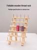 Creative Wooden Folding Thread Spool Rack - Holds 46 Spools/Bobbins for Sewing and Storage