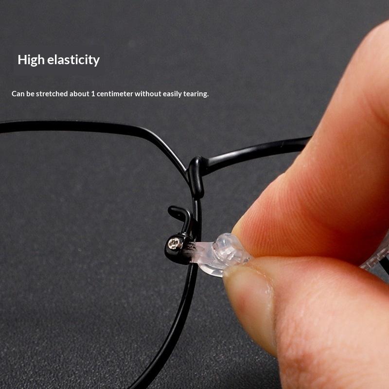 Screw-in Air Chamber Silicone Nose Pads Comfortable Anti-slip Oval for Daily Wear Glasses Sunglasses 10/50 Pairs
