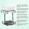 Modern Home Decorative Essential Oil Warmer With Glass Plate And Elegant Metal Frame For Warm Ambiances Creation
